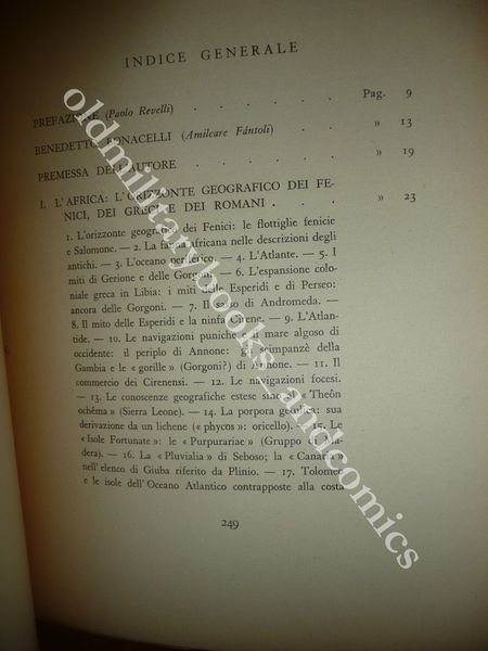 L'AFRICA NELLA CONCEZIONE GEOGRAFICA DEGLI ANTICHI BENEDETTO BONACELLI PERFETTO