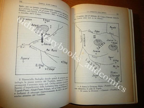 LA CONQUISTA DELL'IMPERO GEN. CABIATI INTERESSANTE STUDIO SULLA CAMPAGNA ETIOPE