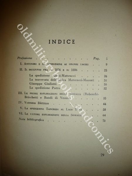 LE PRIME AVANGUARDIE NELLA CONQUISTA DELL'IMPERO ENRICO DE AGOSTINI PERFETTO