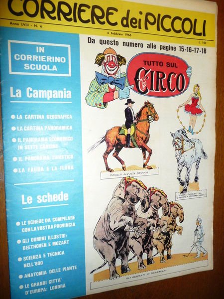 TUTTO SUL CIRCO IL CIRCO ANNI '60 CAVALIERI ELEFANTI PORTA …