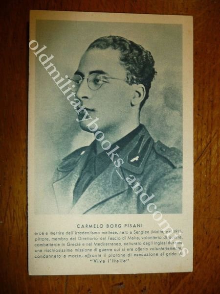 LUTTINO CARTOLINA DI CARMELO BORG PISANI IRREDENTISMO MALTESE PERFETTA FASCISMO