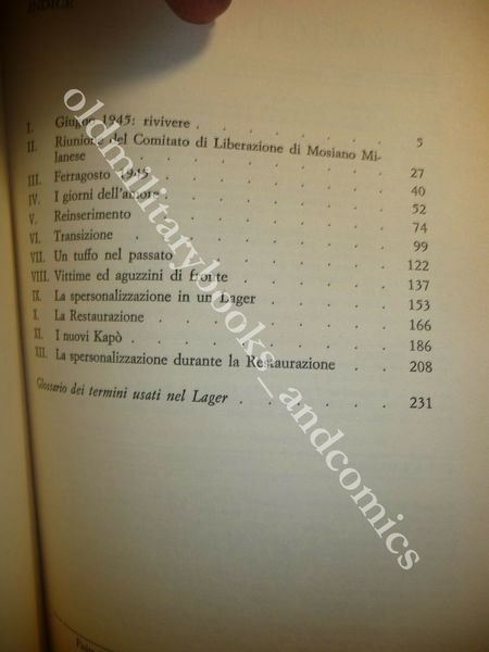 RITORNO ALLA VITA I SOPRAVVISSUTI DEI LAGER NEL DOPOGUERRA VINCENZO …