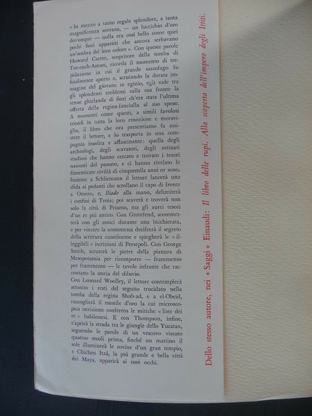 CIVILTA SEPOLTE CERAM EINAUDI 1955 VIII^ Ed. AFFASCINANTE RIEVOCAZIONE DI …