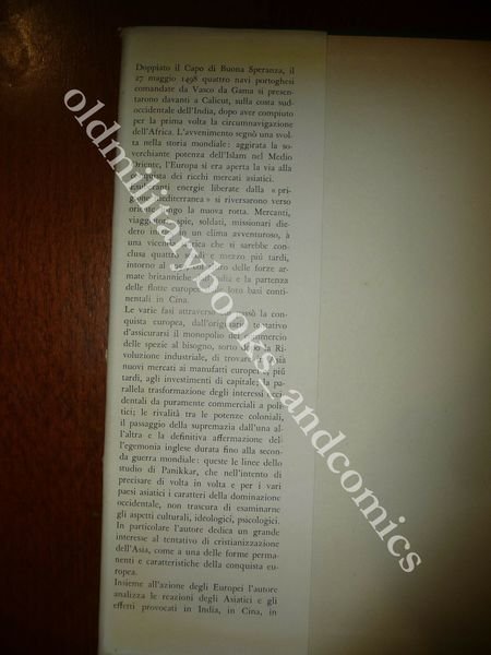 STORIA DELLA DOMINAZIONE EUROPEA IN ASIA KALAVAM M. PANIKKAR 1958 …