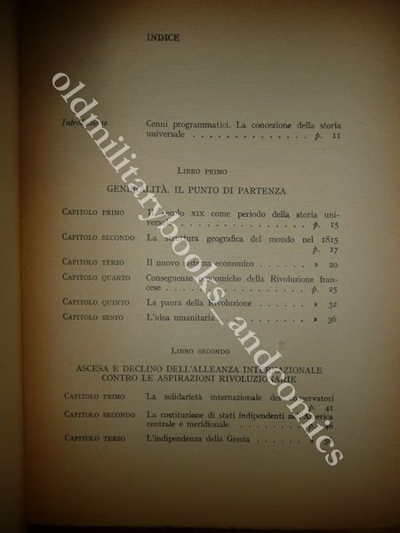 STORIA UNIVERSALE DEGLI ULTIMI CENTO ANNI 1815-1920 EDUARD FUETER 1950 …