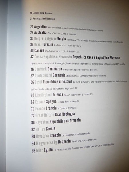 7 MOSTRA INTERNAZIONALE DI ARCHITETTURA LESS AESTHETICS MORE ETHICS BIENNALE