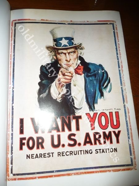 THE JAMES MONTGOMEY FLAGG POSTER BOOK PROPAGANDA MILITARE USA NEI …