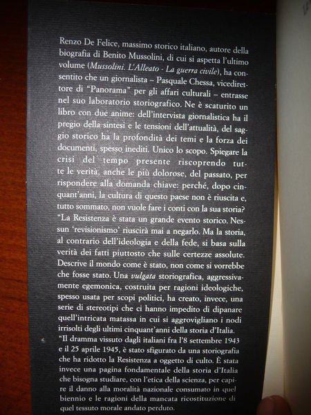 ROSSO E NERO RENZO DE FELICE LA REVISIONE DEL RUOLO …