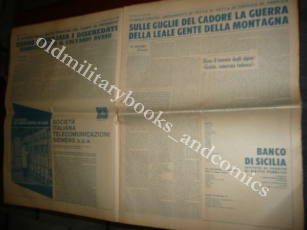 50° ANNIVERSARIO GUERRA DI REDENZIONE TRENTO LIBERATA L'ADIGE 3-11-68 BELLISSIMO