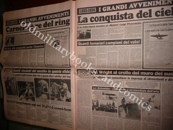 90° ANNIVERSARIO GAZZETTA DELLO SPORT TRIESTE COPPI K2 FERRARI MONDIALI …
