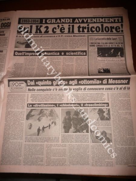 90° ANNIVERSARIO GAZZETTA DELLO SPORT TRIESTE COPPI K2 FERRARI MONDIALI …