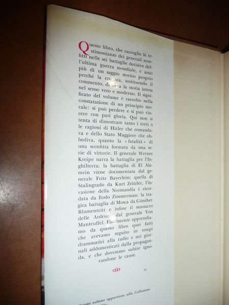 DECISIONI FATALI NARRATE DAI GENERALI RESPONSABILI 1959 WWII EL ALAMEIN …