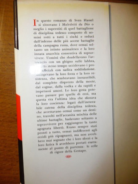 GESTAPO SVEN HASSEL ROMANZO SU BATTAGLIONE DI DISCIPLINA TEDESCO