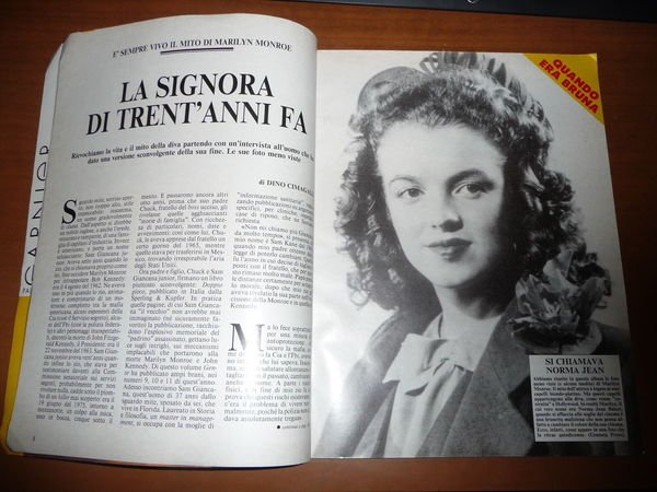 MARILYN MONROE 30 ANNI DOPO GENTE MESE n. 8 1992 …
