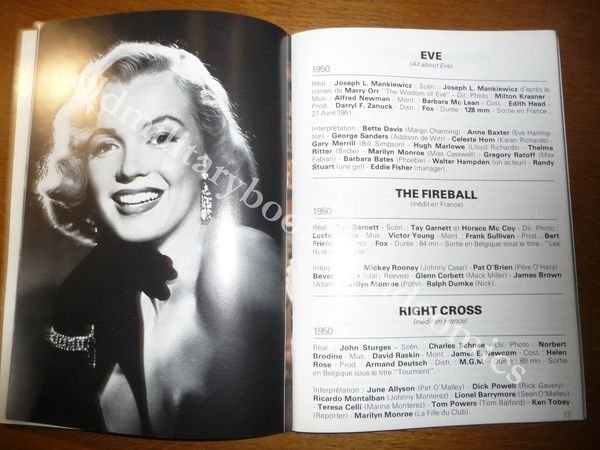 MARILYN MONROE FILMS/PORTRAITS VOL. IN FRANCESE SULLA FILMOGRAFIA CON FOTO