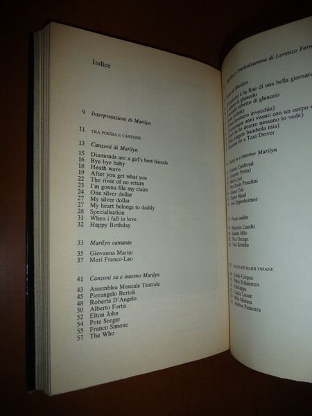 MARILYN MONROE IMMAGINI POESIE CANZONI 1982 RACCOLTA SAGGI DISEGNI BIOGRAFIA