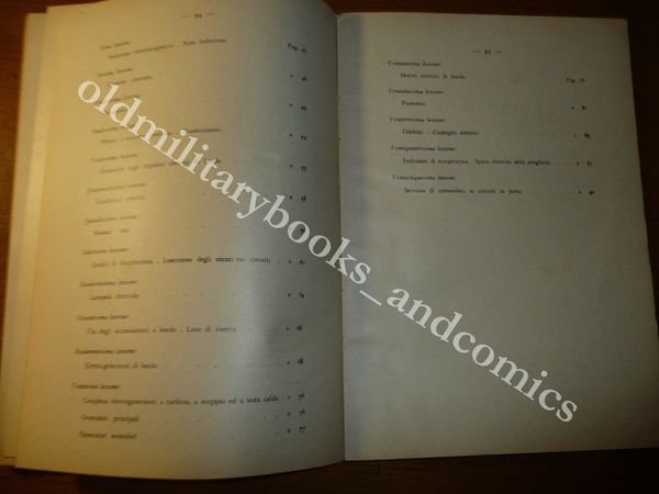 CATEGORIA ELETTRICISTI MANUALI PER L'ISTRUZIONE PREMARINARA 1936