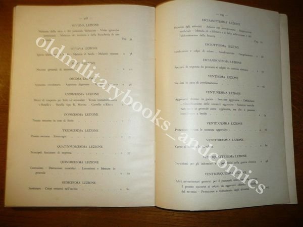 CATEGORIA INFERMIERI MANUALI PER L'ISTRUZIONE PREMARINARA 1936