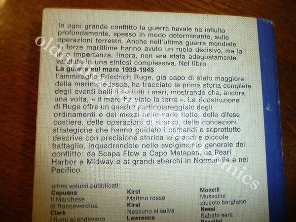 LA GUERRA SUL MARE 1939-45 FRIEDRICH RUGE GUERRA NAVALE NARRATA …