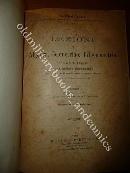 LEZIONI DI ALGEBRA GEOMETRIA E TRIGONOMETRIA 2 VOL. RIL. INSIEME …