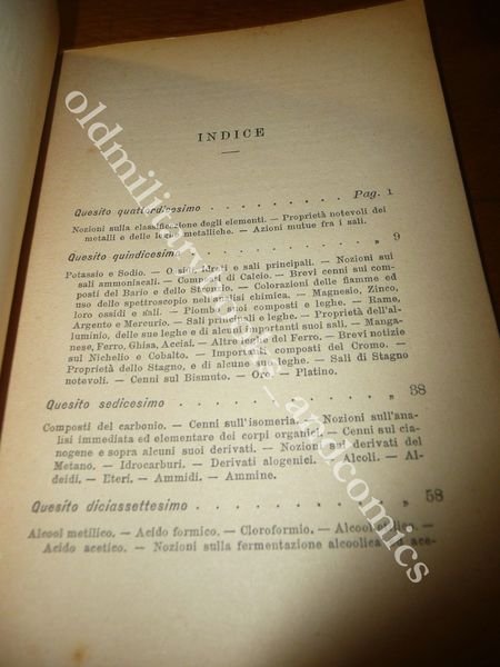 RIPETITORIO DI CHIMICA GABRIELE TASSINARI VOL. II 1912 BIBLIOTECA STUDENTI