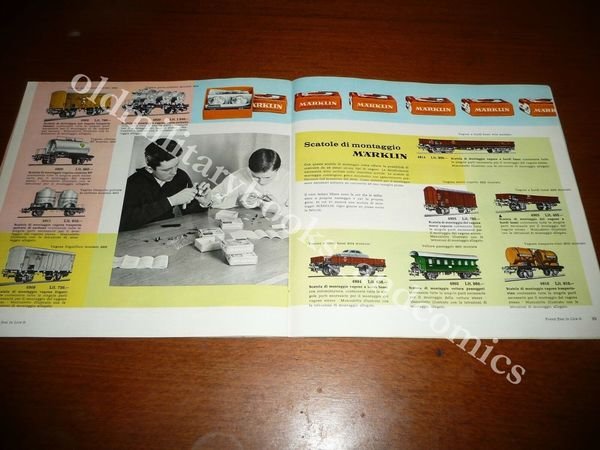 CATALOGO MARKLIN 1962/63 IN ITALIANO CON LISTINO PREZZI BUONE CONDIZIONI