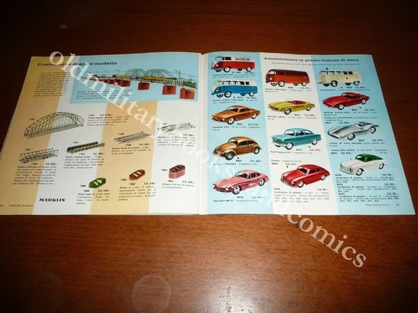 CATALOGO MARKLIN 1962/63 IN ITALIANO CON LISTINO PREZZI BUONE CONDIZIONI