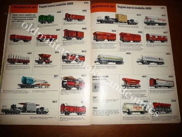 CATALOGO MARKLIN 1972 IN ITALIANO CON LISTINO PREZZI DISCRETE CONDIZIONI