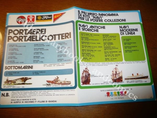 DEPLIANT PIEGHEVOLE KIT DI MONTAGGIO NAVI DITTA IL GIOCATTOLO NAVI …