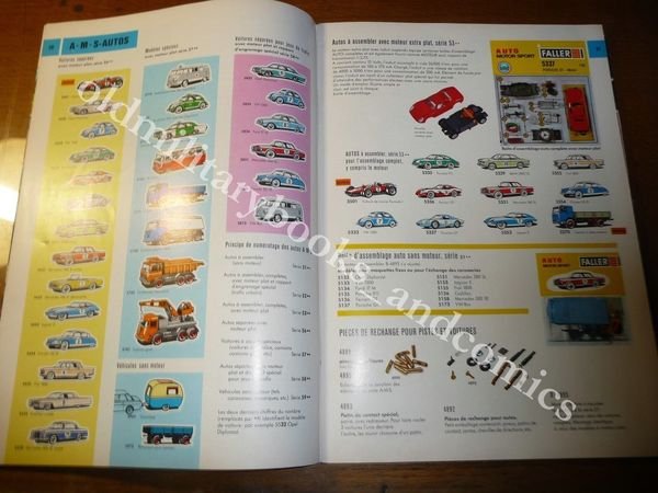 FALLER CATALOGO 1969/70 TRENI ED ACCESSORI AUTO ROTAIE CASETTE STAZIONI …