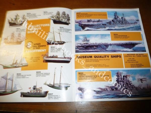 LIFE-LIKE HOBBY KITS CATALOGO DELLA DITTA 1973 AUTO NAVI AEREI …