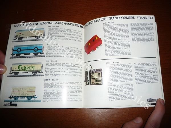 LIMA 1:87 HO CATALOGO DEI TRENI ELETTRICI IN MINIATURA 1971-1972