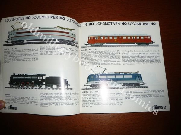 LIMA 1:87 HO CATALOGO DEI TRENI ELETTRICI IN MINIATURA 1971-1972