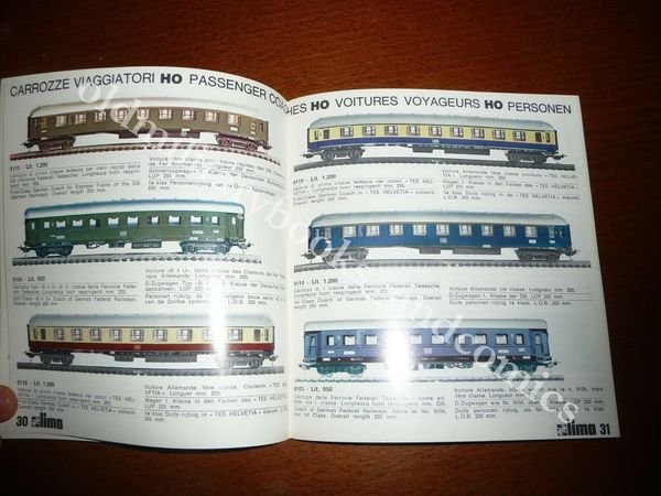 LIMA 1:87 HO CATALOGO DEI TRENI ELETTRICI IN MINIATURA 1971-1972