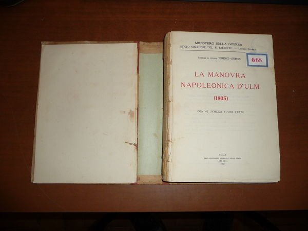 LA MANOVRA NAPOLEONICA D'ULM GEN. DOMENICO GUERRINI 1925 NAPOLEONE GUERRA …