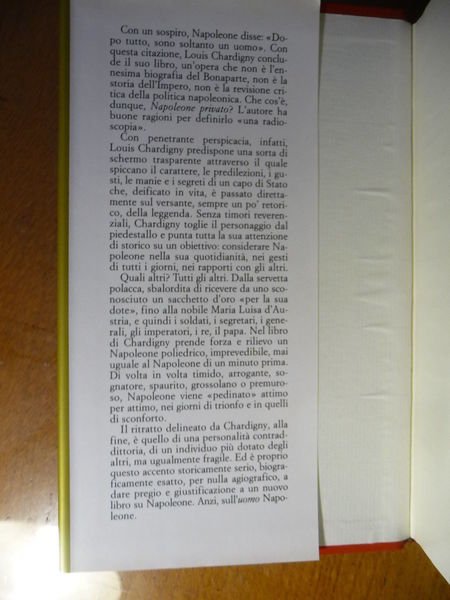 NAPOLEONE PRIVATO LOUIS CHARDIGNY 1989 BIOGRAFIA STORIA