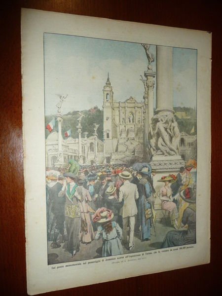 ESPOSIZIONE UNIVERSALE TORINO 1911 50 ANNI UNITA ITALIA DEPUTATI LITIGANO …