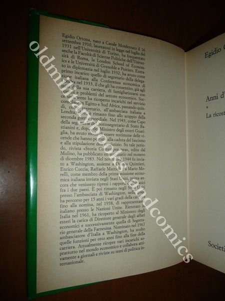 ANNI D'AMERICA EGIDIO ORTONA 1984 LA RICOSTRUZIONE 1944-1951 WWII DOPOGUERRA