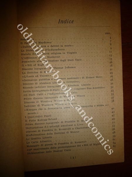 DOCUMENTI DELLA LIBERTA DICHIARAZIONI STORICHE DEI PRINCIPI DEGLI STATI UNITI