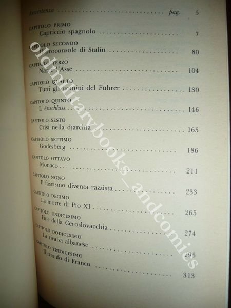 L'ITALIA DELL'ASSE MONTANELLI-CERVI POLITICA MUSSOLINI HITLER FINO ALLA GUERRA