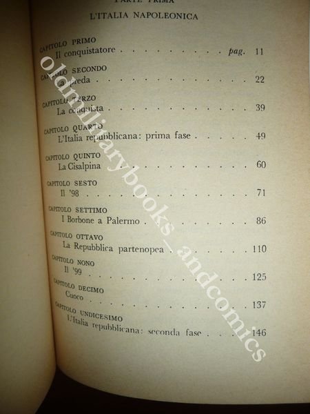 L'ITALIA GIACOBINA E CARBONARA INDRO MONTANELLI RIVOLUZIONE E MOTI CARBONARI