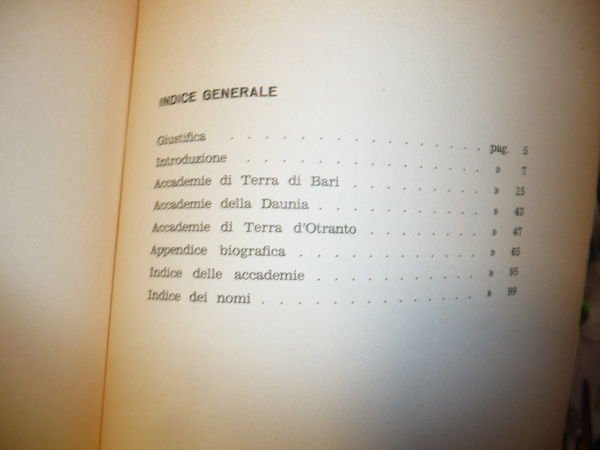 LE ACCADEMIE IN PUGLIA DAL XV AL XVIII SECOLO RARA …