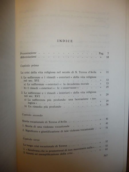 CONTEMPLATIVI PER LA CHIESA L'ITINERARIO CARMELITANO DI S. TERESA D'AVILA …