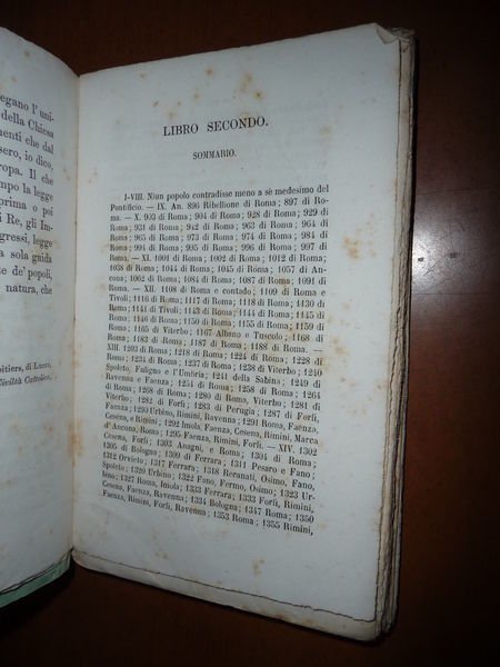 LE CENSETTANTUNA RIBELLIONI DEI SUDDITI PONTIFICII DAL'896 AL 1859 LIBRO …