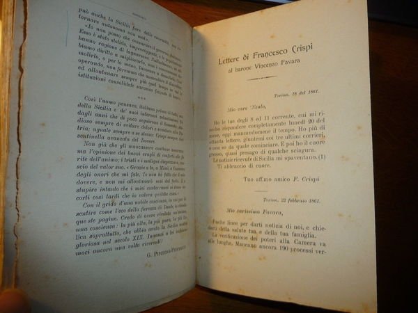 L'ANIMA DI FRANCESCO CRISPI: CARTEGGIO INTIMO SULLA POLITICA DEL RISORGIMENTO
