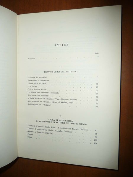 PENSATORI E POLITICI DEL RISORGIMENTO D'ITALIA MEUCCIO RUINI 1962 POLITICA