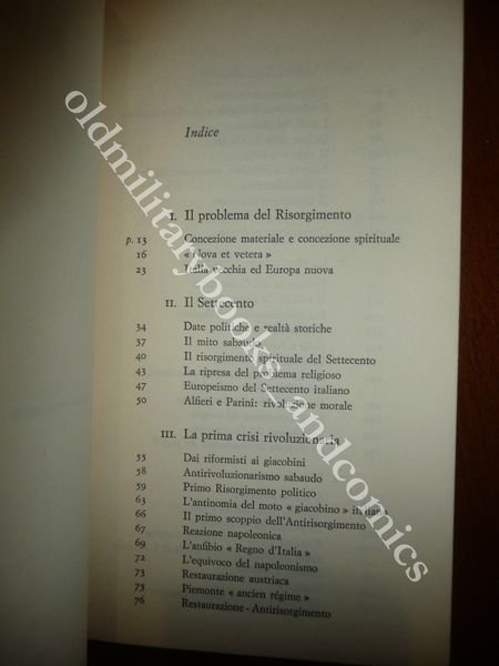 PENSIERO ED AZIONE DEL RISORGIMENTO LUIGI SALVATORELLI LA RIVOLUZIONE DEL …