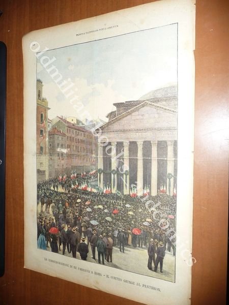 INCIDENTE TRAM ELETTRICO AVERSA-NAPOLI 1895 FUNERALI RE UMBERTO AL PANTHEON …
