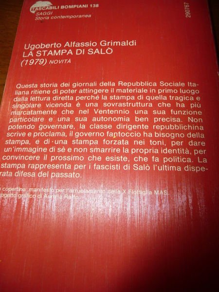 LA STAMPA DI SALO L'ULTIMA DISPERATA DIFESA DEL PASSATO U. …