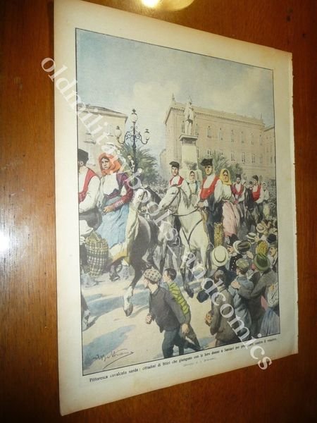 CITTADINI DI ITTIRI IN COSTUME PROTESTANO CONTRO VESCOVO SASSARI CADE ZEPPELIN